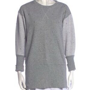 ‼️RARE! On Sale! Adidas X Stella McCartney Grey Studded Crew Neck Sweatshirt